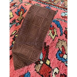Men's Luxury Canali 100% Silk Neck tie Brown Geometric Italian Designer 3.5 x 60